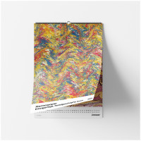 Marmorpapier Kalender 2025 | Favoritenpresse 2024