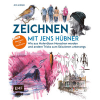 Zeichnen mit Jens Hübner – Wie aus Mohrrüben Menschen werden | EMF Vlg. 2025