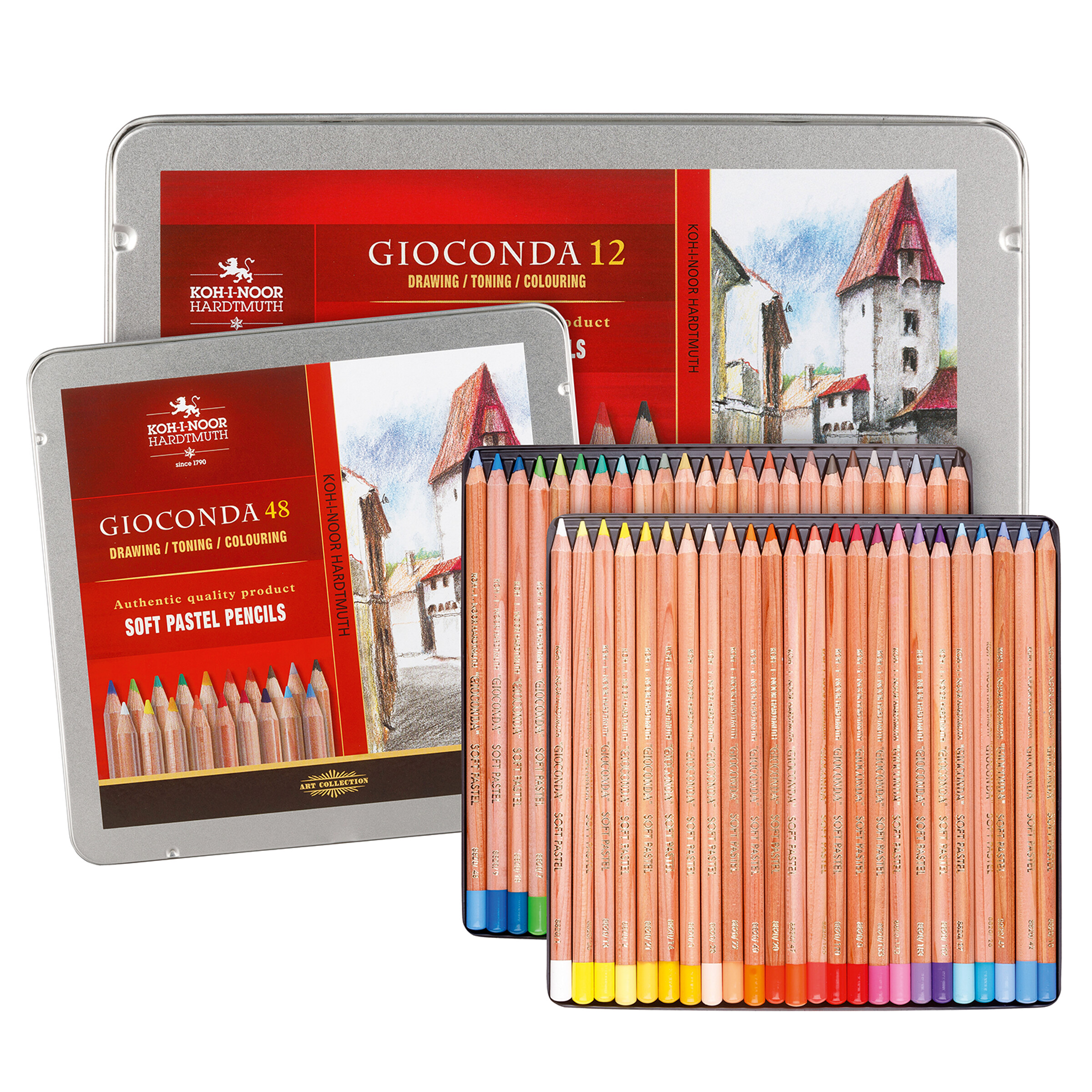 Koh-i-noor Gioconda Soft Pastello – Matita Pastello Morbida N.9, Colore Azzurro, Mina 3.8mm, Ideale Per Artisti E Hobbisti