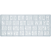 Ars Nova Schrift-/Zahlenschablone, Standard (ANSSTK)