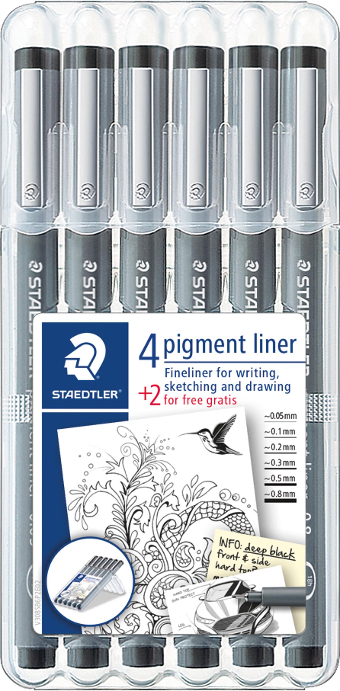 STAEDTLER Pigment Liner 0,3mm Orange - Wasserfester Fineliner