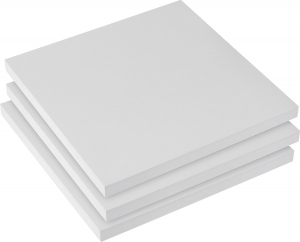 boesner Gesso-Malplatte 20 x 20 cm, 3er-Pack