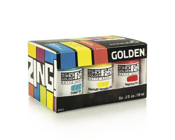 Golden So Flat Zing Acrylfarben-Set
