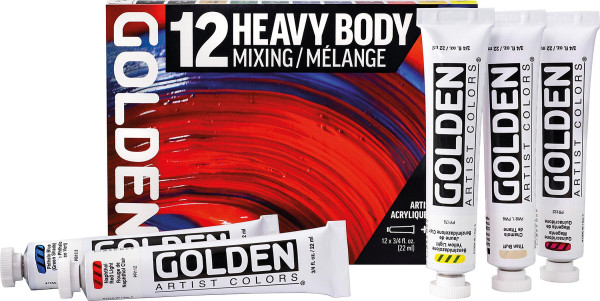 Golden Heavy Body Acrylfarben Mixing-Set