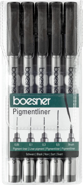 boesner Pigmentliner-Set  Künstlerbedarf von boesner