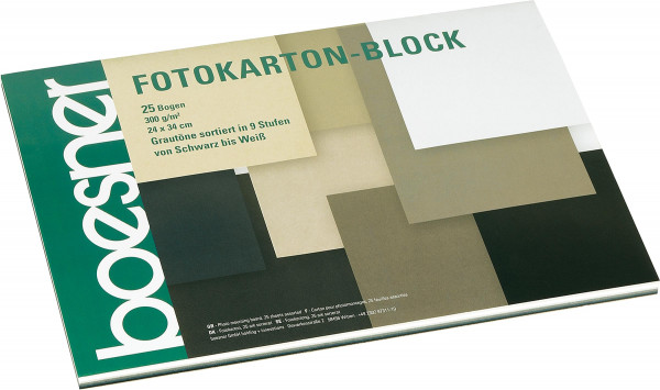 boesner Fotokarton-Block, Grautöne