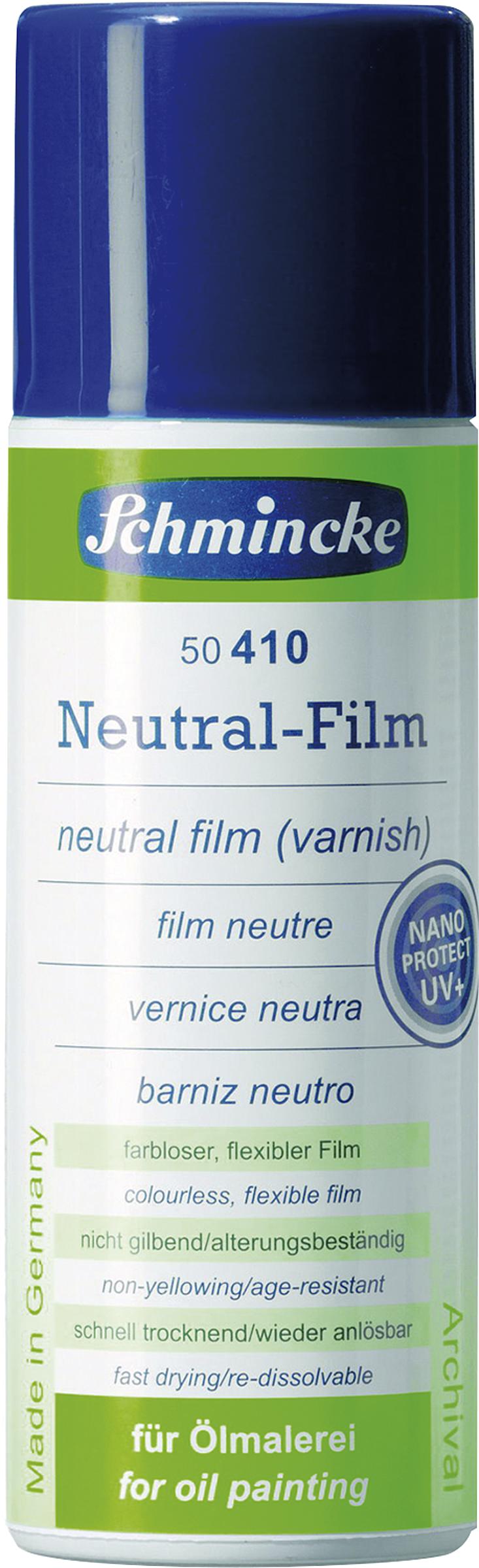 Schmincke Neutral-Film Aerospray – 300 Ml, Seidenglänzender Schlussfirnis Für Ölgemälde Mit UV-Schutz