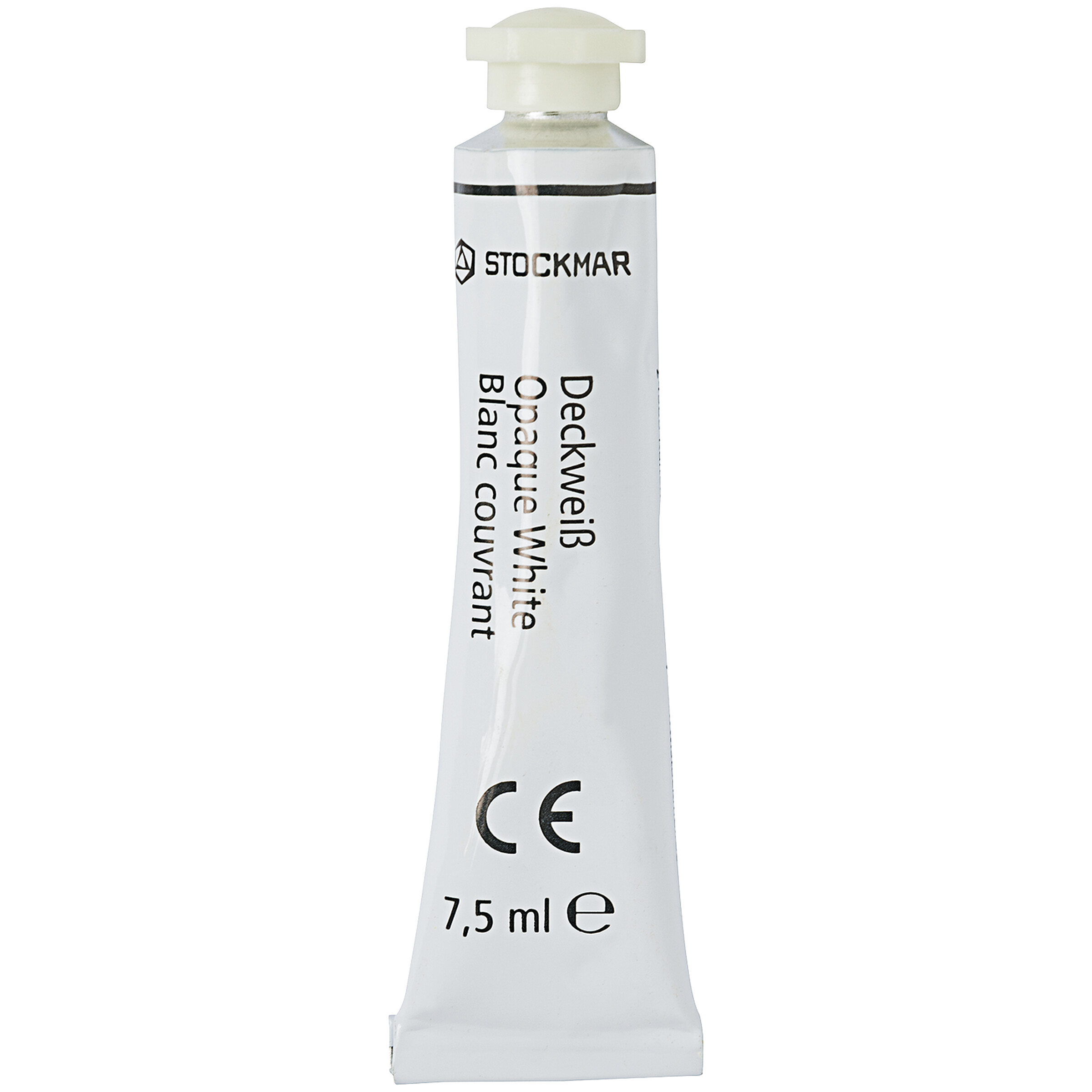 Stockmar Deckweiß Tube 7,5 Ml – Für Deckfarbkasten, Hochdeckend, In Blechverpackung