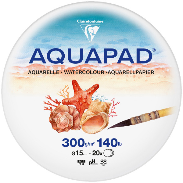 Clairefontaine Aquapad Rundes Aquarellpapier