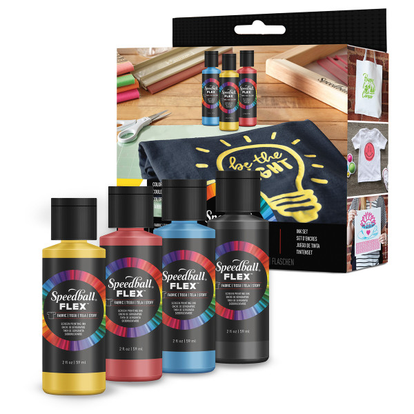 Speedball Flex™ Fabric Screen Printing Ink-Set