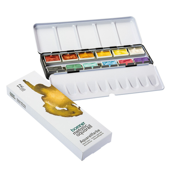 boesner – Metallic Aquarell Studien-Aquarellfarbe