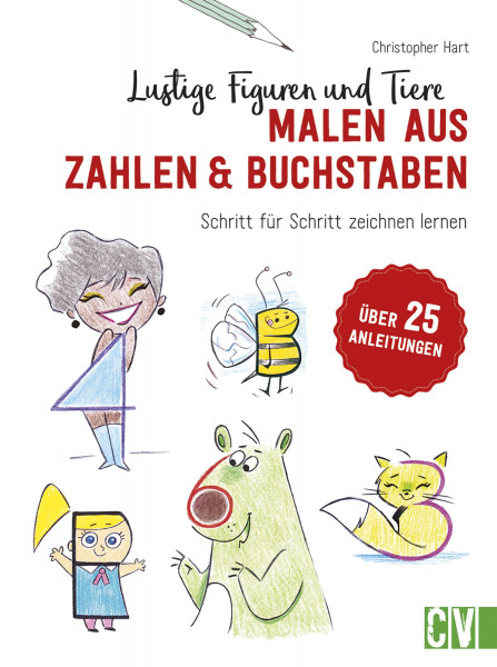 Christophorus Verlag Lustige Figuren und Tiere malen aus Zahlen & Buchstaben