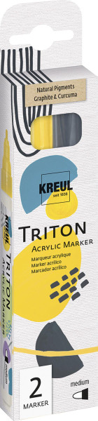 Kreul Triton Acrylic Marker medium, 2er-Set