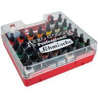Schmincke Aero Color Großes Airbrushfarben-Set im Kunststoff-Koffer