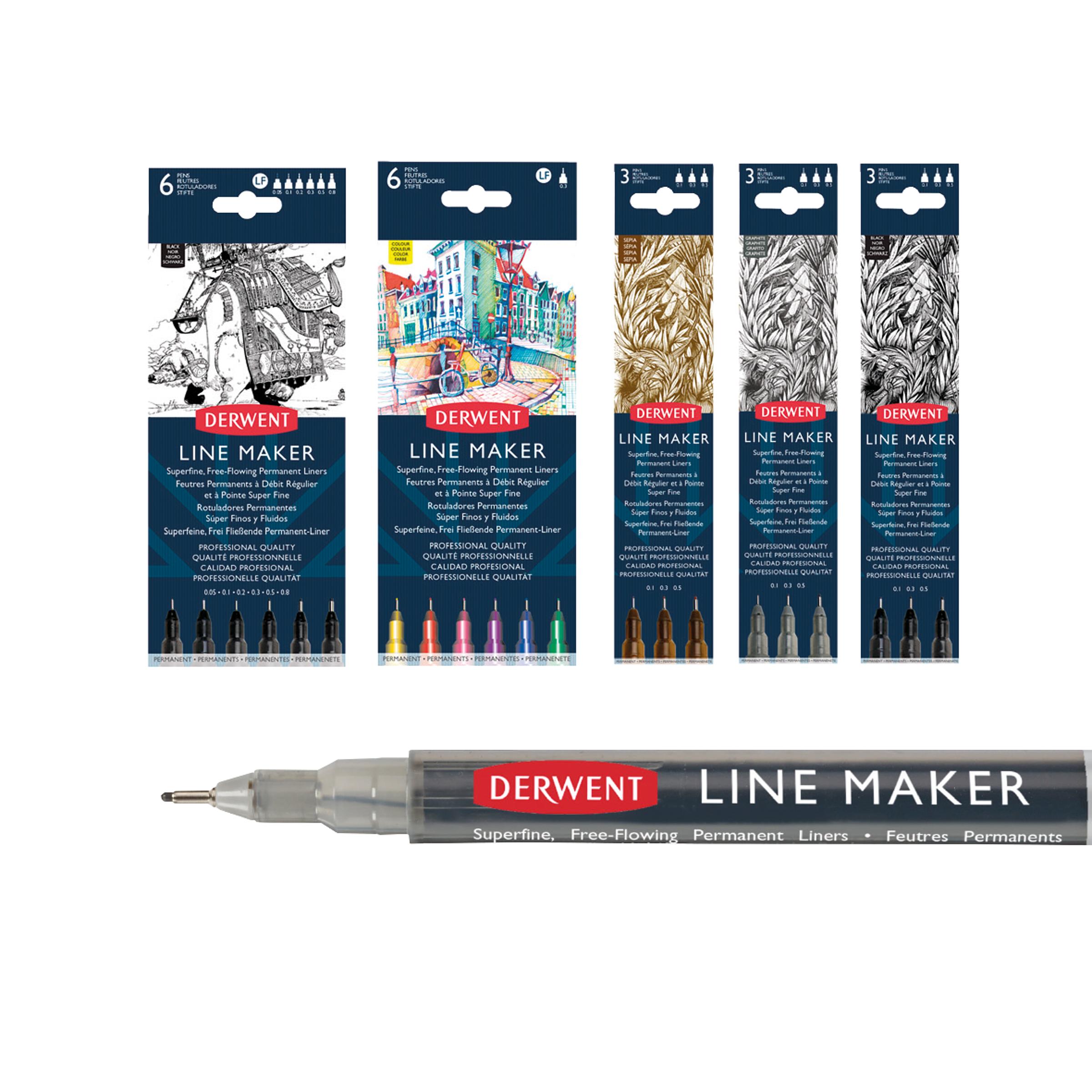 Derwent Line Maker Professionelle Künstlermaterialien und