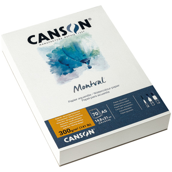 Canson® – Montval Aquarellblock, einseitig geleimt