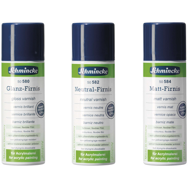 Schmincke Glanz- und Neutralfirnis mit UV-Schutz