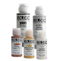 Golden Fluid Acrylics | Iridescent Colors Golden Fluid Acrylics | Iridescent Colors