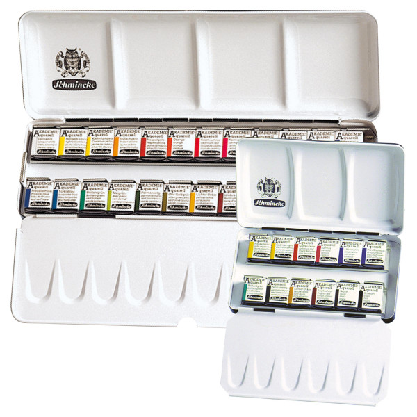 Aquarellkasten Aquarellfarben Aquarellfarbkasten Solid Set 24 Farben Pigment Box