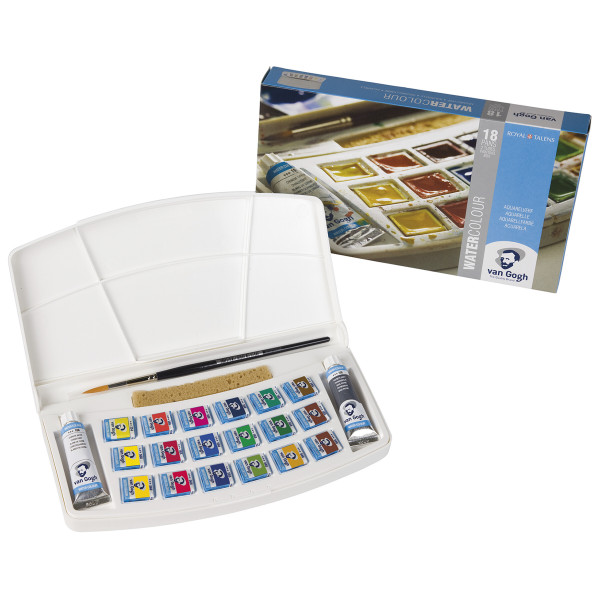 Royal Talens – Van Gogh Aquarellkasten mit 18 ½ Näpfchen