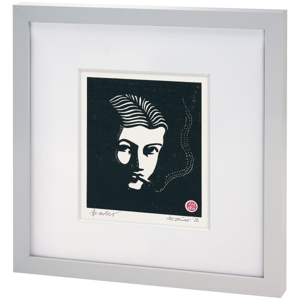 boesner Quadro Glaswechselrahmen, Seidengrau, 25 x 25 cm