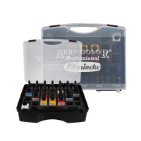 Schmincke Aero Color Kleines Airbrushfarben-Set im Kunststoff-Koffer