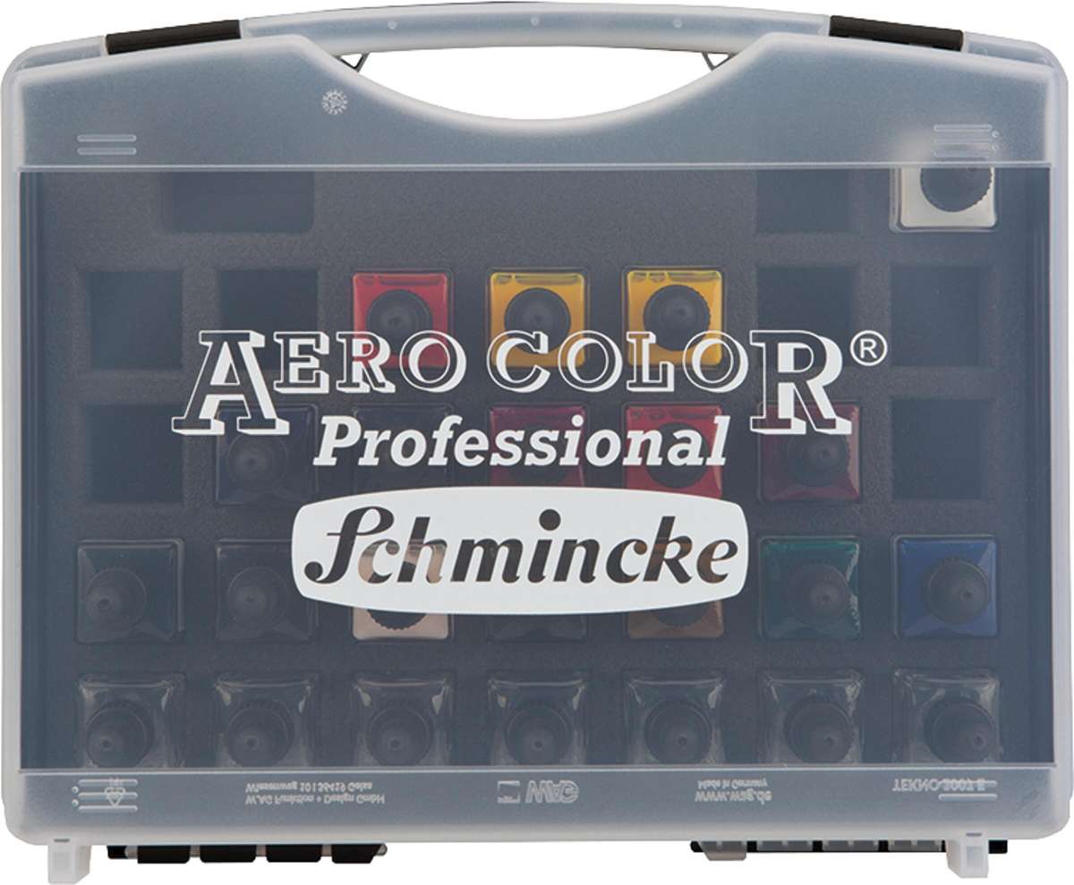 Schmincke AERO COLOR Professional Airbrushfarbe Smoke Black - 28 Ml, Feinste Acrylfarbe