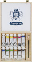 Schmincke Akademie Acryl Color Acrylfarben-Set im Holzkasten