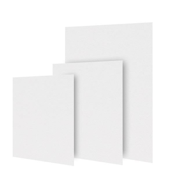 dorée Passepartoutkarton im 5er-Pack, ohne Ausschnitt, Weiß