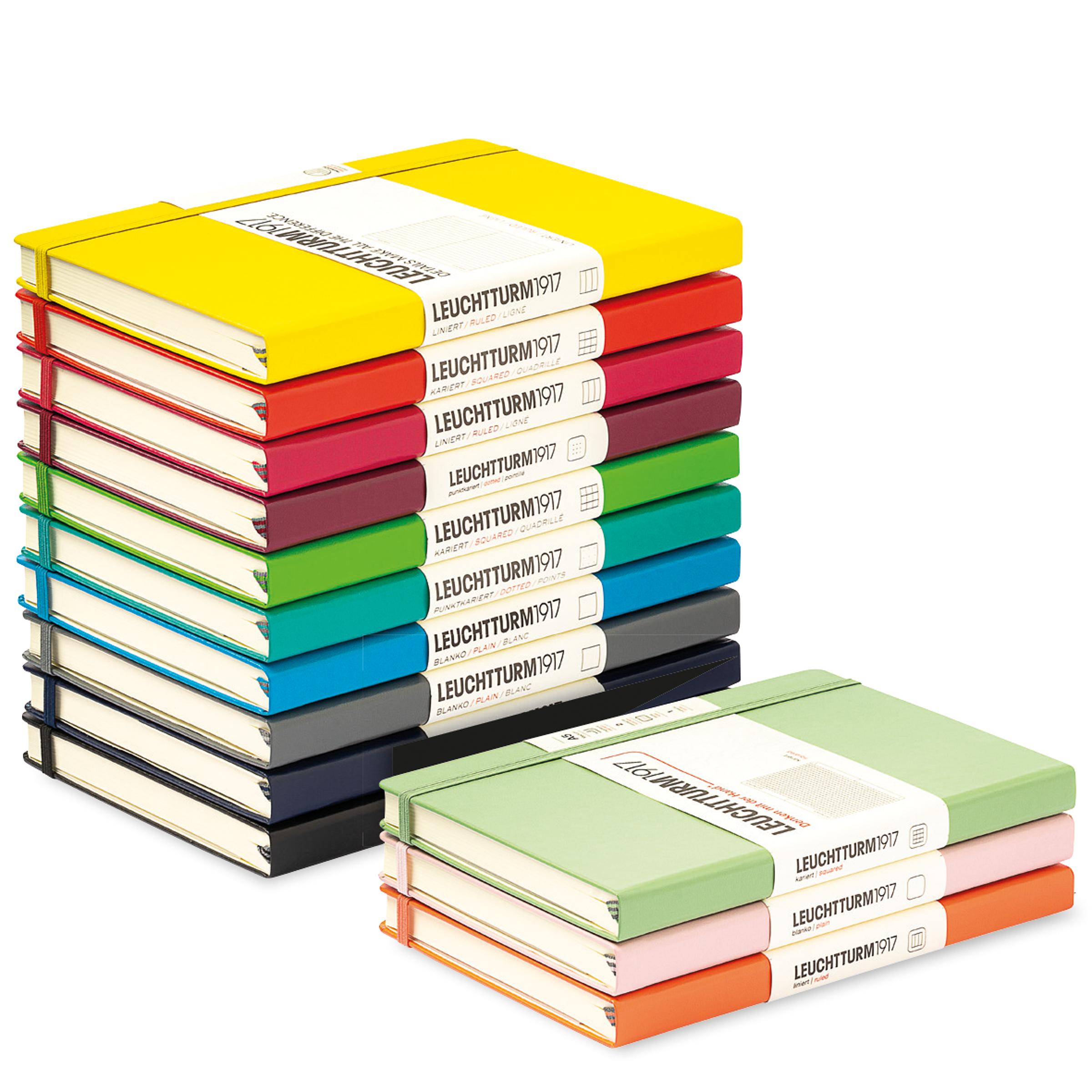 nachhaltiges Notizbuch aus FSC-zertifiziertem Papier mit Verschlussband und praktischer Tasche in Deutschland hergestellt 240 Seiten liniert 13,8 cm x 18,8 cm Liamba Notizbuch