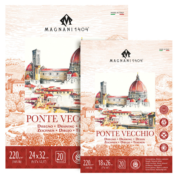Magnani 1404® Ponte Vecchio Zeichenpapier-Block