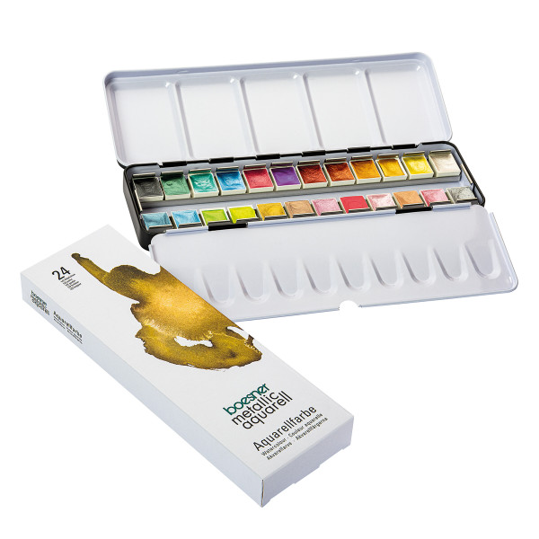 boesner – Metallic Aquarell Studien-Aquarellfarbe