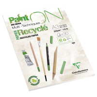 Recyclé – extraweiß, leicht gekörnt | Clairefontaine Paint On Multitechnik-Papier
