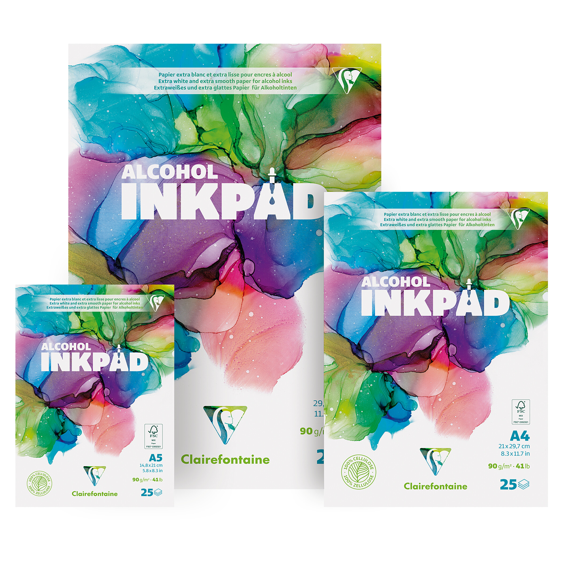 Clairefontaine Alcohol Inkpad Zeichenblock - Speziell Für Alkoholtinten