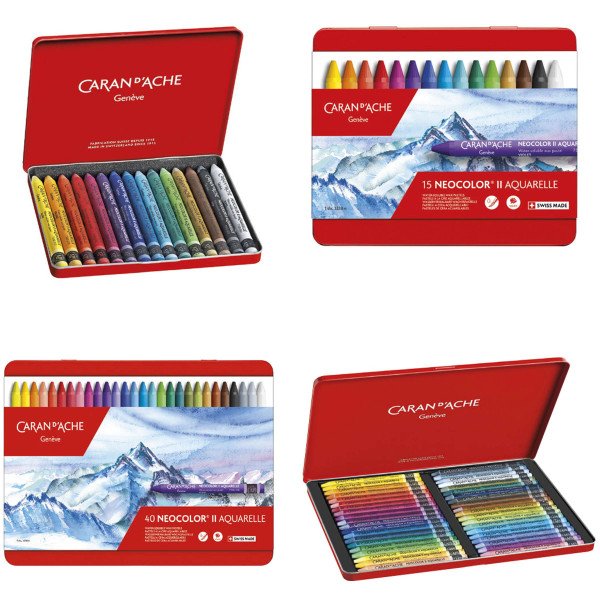Caran d'Ache Neocolor II® Aquarelle Wachspastelle-Set