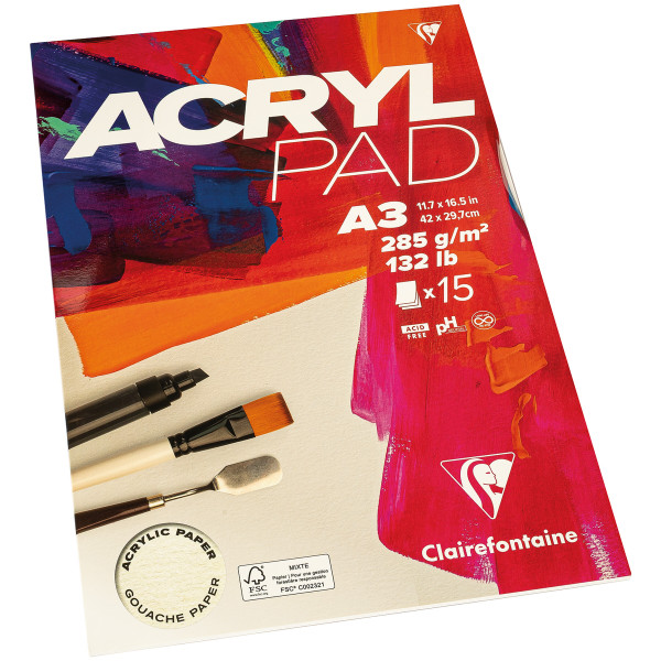 Clairefontaine Acrylpad Acrylmalblock