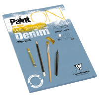 Denim – blau, rau | Clairefontaine Paint On Multitecknik-Papier