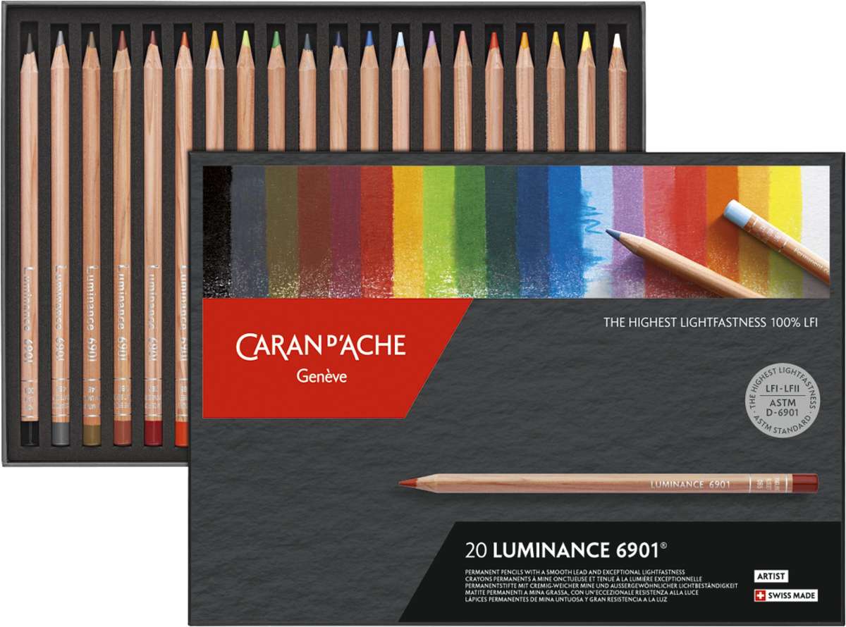 Caran d'Ache Luminance 6901® Farbstift-Set | Künstlerbedarf von