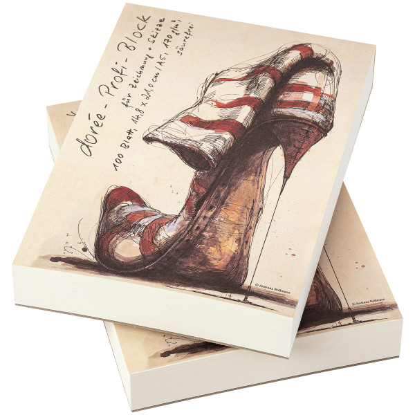 dorée Profi-Zeichenblock im 2er-Pack, 14,8 x 21 cm/DIN A5