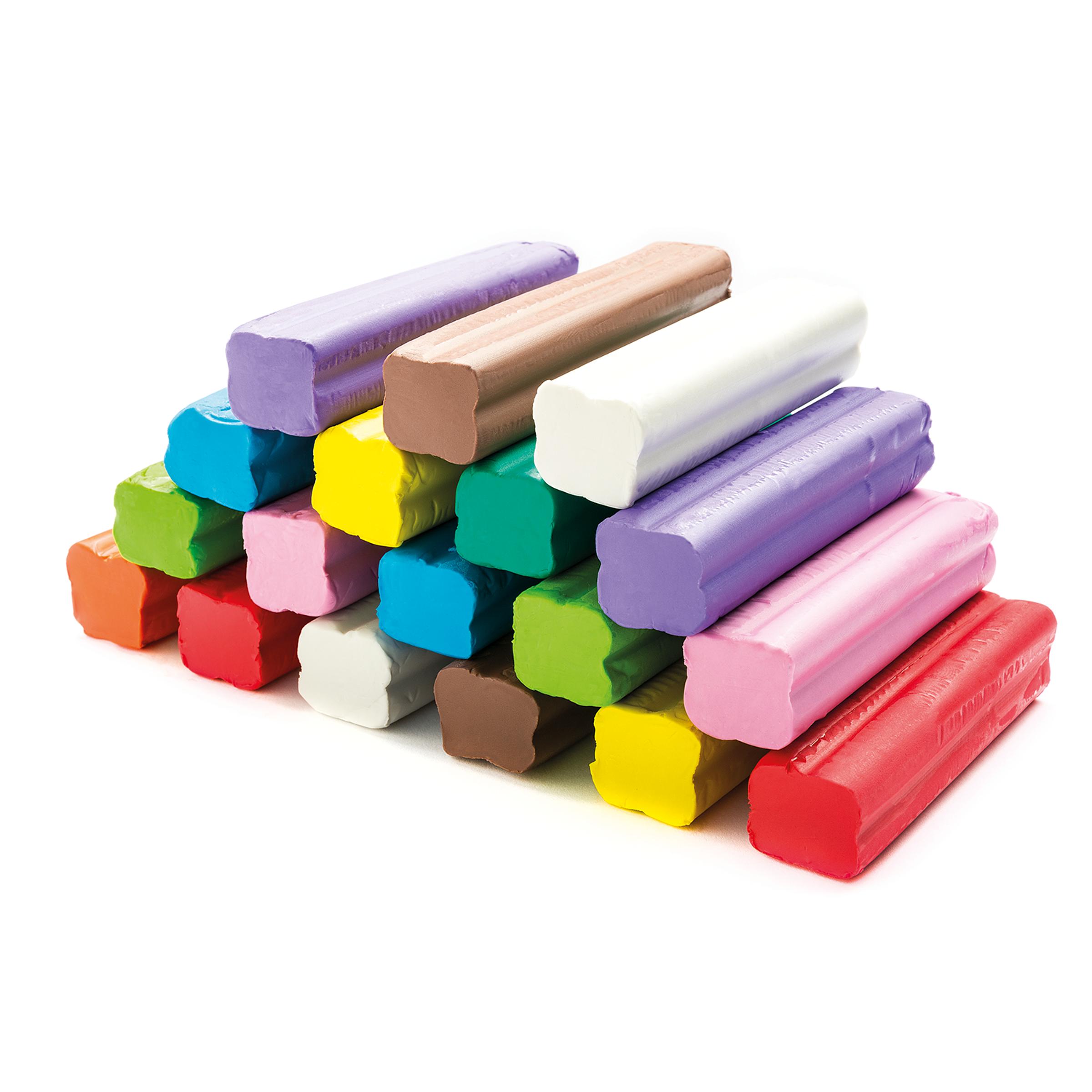 Knete Knetmasse Modeliermasse im Beutel 12 Farben Mitgebsel Spielknete 
