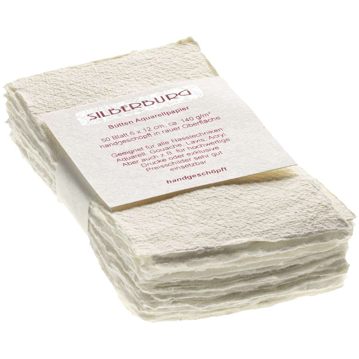 50 Blatt Aquarellpapier Aus Baumwolle – 200 G/m², Grobe Struktur, Vintage-Look